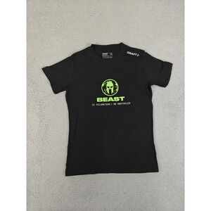 Spartan Race Beast Shirt Womens‎ Small Black Craft Finisher 21K 30 Obstacles Tee